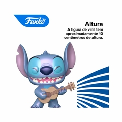 Boneco Funko Pop! Lilo & Stitch - Stitch com Ukulele - 4Best Play - e-commerce de brinquedos infantis