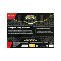 Pokémon Cartas Box Quaquaval Ex Destinos de Paldea 52 Cartas - loja online
