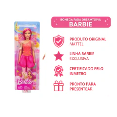 Boneca Barbie Fada Fantasy Dreamtopia Vermelho - comprar online