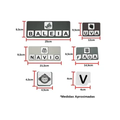 Brinquedo Juntando Letras Alfabetização Babebi na internet