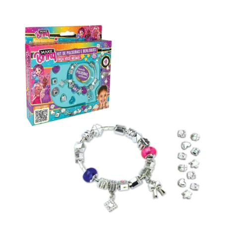 Kit de Pulseiras e Berloques MakeBrinq Joias Personalizadas