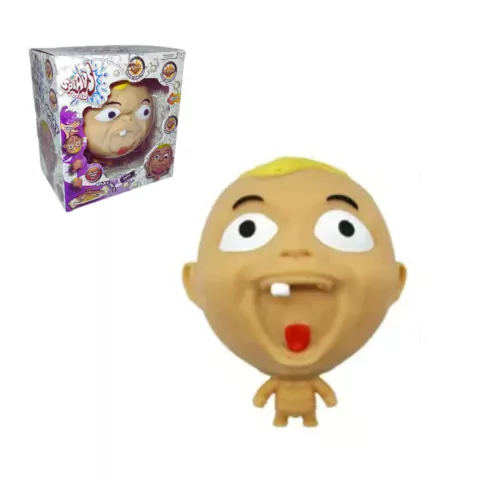 Brinquedo Splats Head Cuty 11cm Estica e Amassa - Sunny