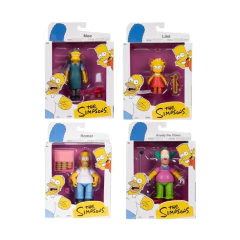 Kit 4x Bonecos The Simpsons Articulados c/ Acessórios 13cm - comprar online