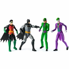 4 Figuras Batalha DC 30cm Batman Robin Coringa e Charada na internet