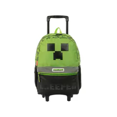 Mochila Rodinha Grande Minecraft Creeper - Sestini