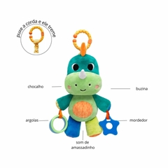 Kit Bubazoo Dino Pelúcia Treme-treme e Mola Atividades Buba na internet