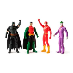 Brinquedo Pack 4 Bonecos 15cm Batman Coringa Robin Flash na internet