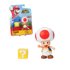 Boneco Super Mario Bros Articulado Toad 8cm