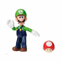 Boneco Super Mario Bros Articulado Luigi 10cm na internet