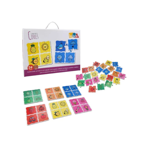 Quebra Cabeça Conhecendo as Cores Babebi