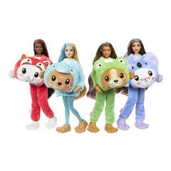Boneca Barbie Cutie Reveal 10 Surpresas Urso / Golfinho Azul