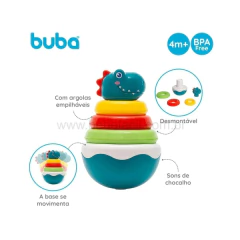 Chocalho Dino Teimoso com Argolas Brinquedo Buba Bebê na internet