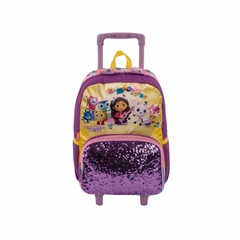 Kit Mochila Rodinha e Estojo Gabby's Dollhouse Meow Sestini na internet