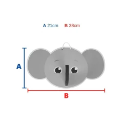 Brinquedo Educativo Lança Argolas Elefantinho Babebi - 4Best Play - e-commerce de brinquedos infantis