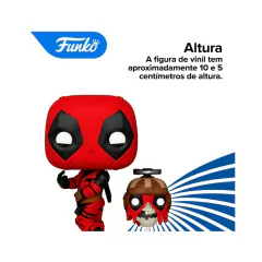 Boneco Funko Pop! Deadpool & Wolverine Deadpool com Headpool - 4Best Play - e-commerce de brinquedos infantis