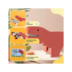 Brinquedo Magnético de Montar Half Toys Dino T-Rex - 4Best Play - e-commerce de brinquedos infantis