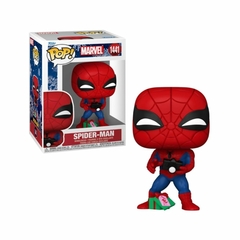 Boneco Funko Pop! Marvel Homem Aranha com Presente de Natal