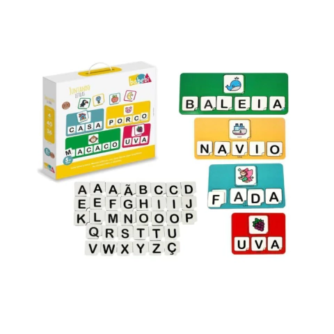 Brinquedo Juntando Letras Alfabetização Babebi