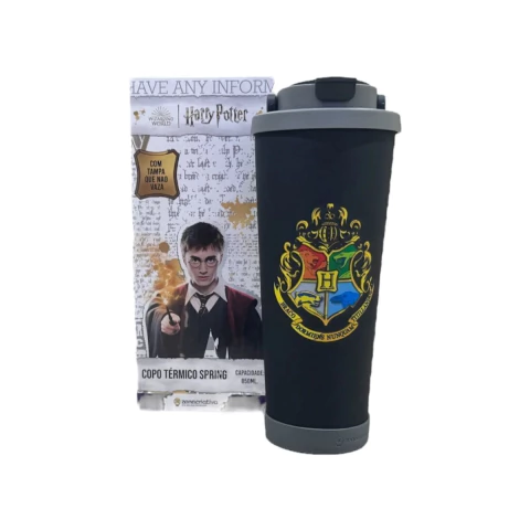 Copo Térmico Spring Harry Potter Hogwarts Parede Dupla 850ml