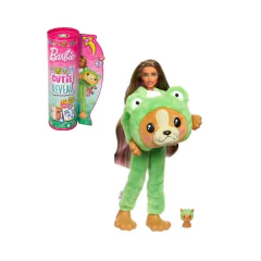 Boneca Barbie Cutie Reveal 10 Surpresas Cachorro Sapo Verde