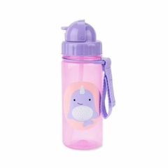 Garrafinha Skip Hop Baleia Narval Flip com Canudo e Alça - comprar online
