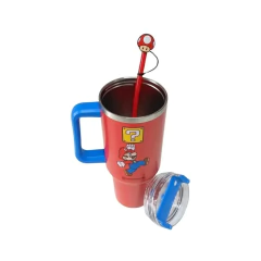 Copo Térmico Tumbler Super Mario Bros com pingente 1,15L na internet