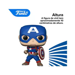 Boneco Funko Pop! Marvel Capitão América Clássico na internet