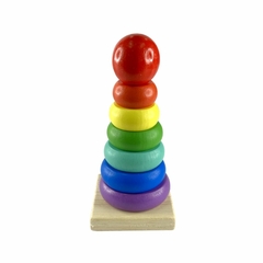 Torre de Encaixe em Madeira 7 peças Toymix - comprar online