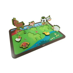 Quebra Cabeça de Encaixe Fazendinha Animais Babebi - 4Best Play - e-commerce de brinquedos infantis