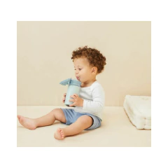 Copo Térmico Ursinho Parede Dupla Azul 320ml Buba - loja online