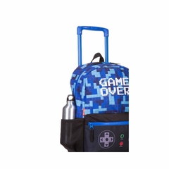 Mochila de Rodinha Grande Game Over Azul - Sestini - loja online