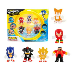 Goo Jit Zu Sonic Minis Pack com 06 Bonecos Elásticos