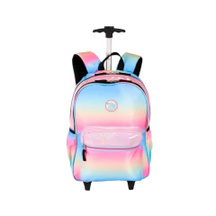 Mochila Escolar Sestini c/ Rodinhas Capricho Sunday Degrade