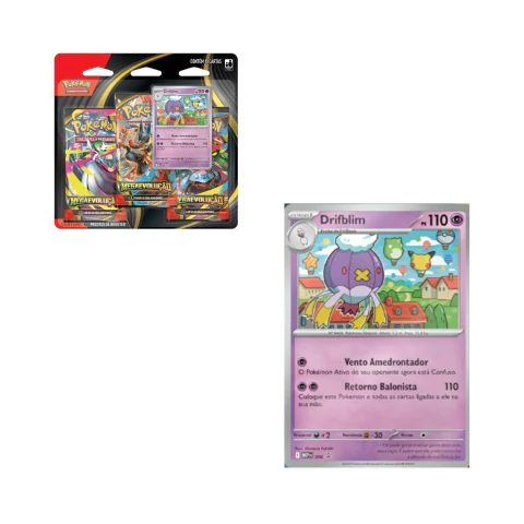 Pokemon Cartas TCG Megaevolução Blister Triplo Drifblim