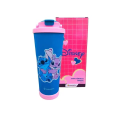 Copo Térmico Namorados Stitch Angel Disney Spring 850ml