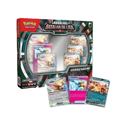 Pokémon Cartas TCG Baralho Batalha de Liga Charizard Ex