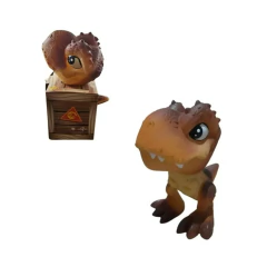 Baby Dinos Mini T-Rex Dinosauro Marrom na Casinha Pupee