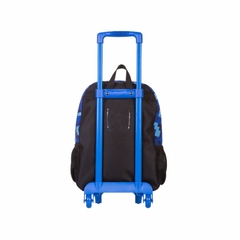 Imagem do Kit Mochila de Rodinha e Estojo Game Over Azul - Sestini