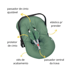 Capa Bebê Conforto Basic c/ Protetor de Cinto Batistela Baby - loja online