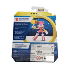 Imagem do Boneco Sonic The Hedgehog Articulado 10cm Amy