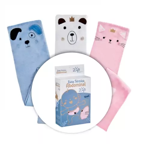 Faixa Térmica Anticólica Abdominal Com Ervas Para Bebês - Zip Toys.