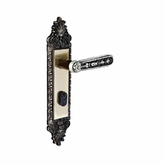Fechadura Entrada Colonial Alavanca 55mm Latonado Aliança