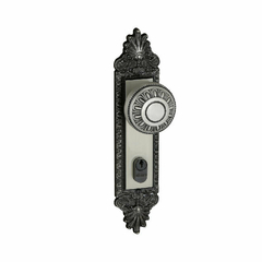 Fechadura entrada colonial bola 55mm latonado Aliança - comprar online