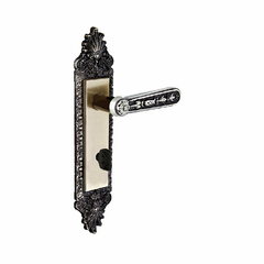 Fechadura Banheiro Colonial Alavanca 55mm Zamac Latao Oxidado Alianca - comprar online