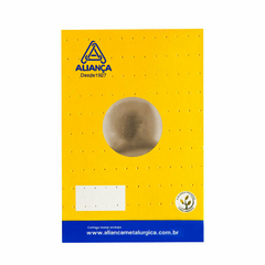 Cartela puxador botão convexo 25mm zamac oxidado alianca