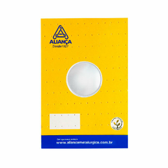 Cartela puxador botão concavo 25mm zamac branco Aliança Metalurgica - comprar online