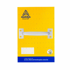 Cartela puxador alca 86127 120mm branco Aliança Metalurgica - comprar online