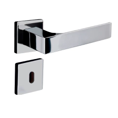 Fechadura Quadratta Reta Roseta Int S40mm Cromada Aliança