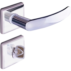 Fechadura Banheiro Quadratta Premium Inox Polido
