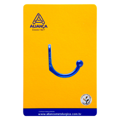Cartela gancho cabide simples peq azul Aliança - comprar online